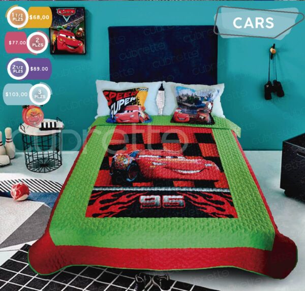 Cubrecamas Kids Cars 2