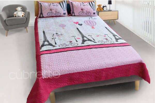 Cubrecamas Primavera Paris Pink