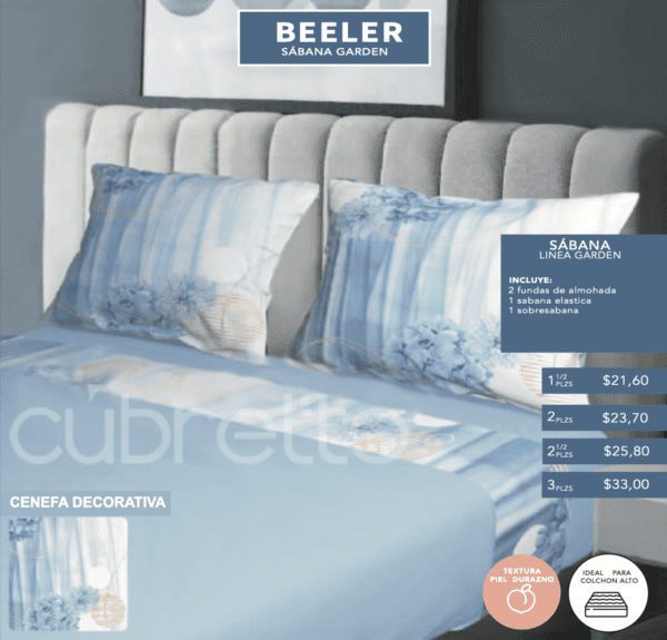Sábanas Garden Premium Beeler