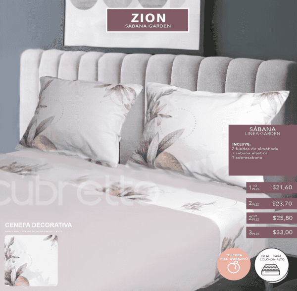 Sábanas Garden Premium Zion