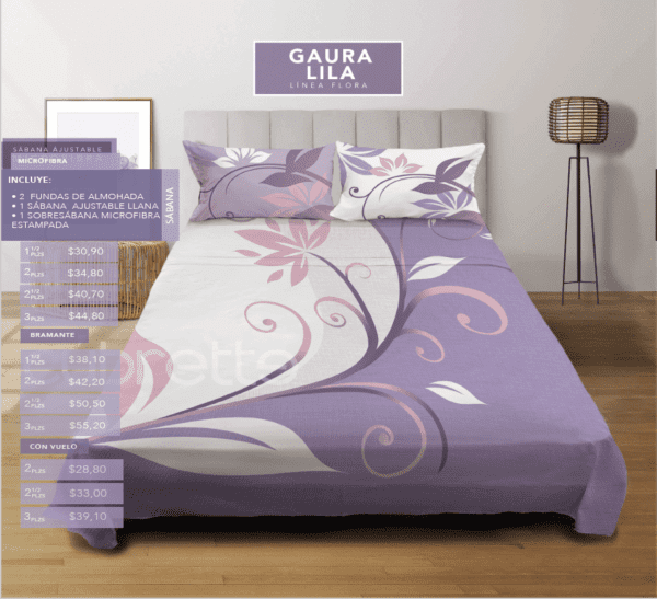 Sábanas Gaura Lila