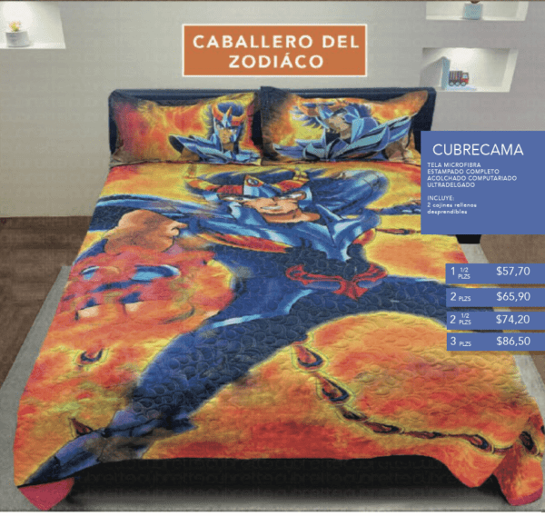 Cubrecamas Héroes Caballero del Zodiaco