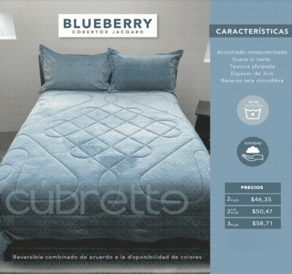 Cobertor Jacqard Blueberry