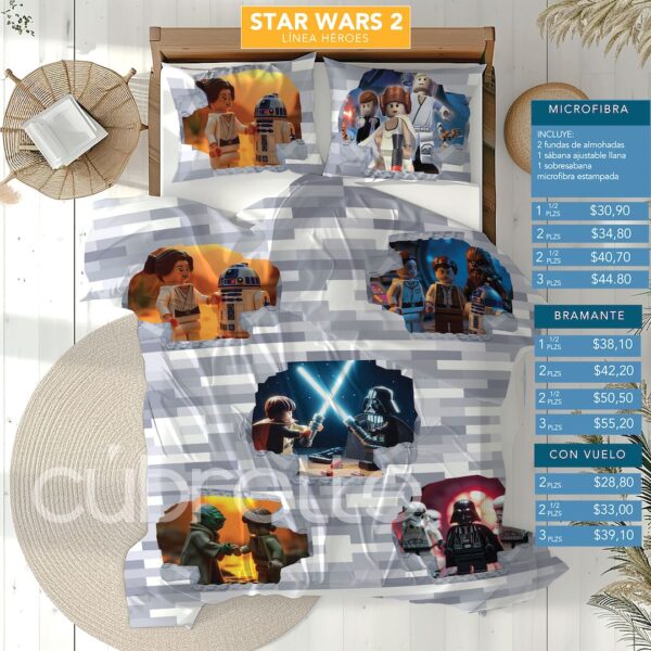 Sábanas Héroes Star Wars 2