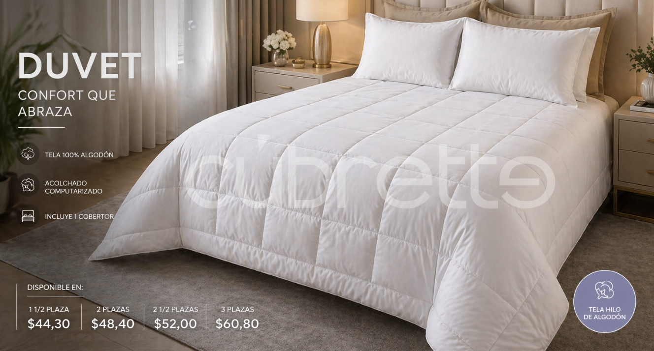 Duvet Blanco