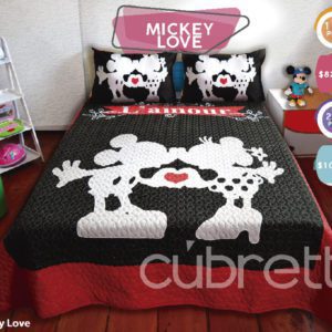 Cubrecamas Primavera Mickey Love