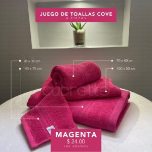 Jgo de Toallas Magenta