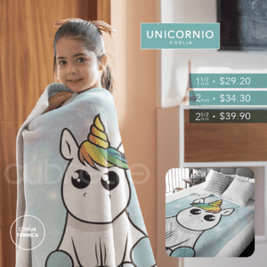 Cobija Térmica Infantil Unicornio