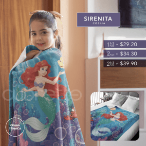 Cobija Térmica Infantil Sirenita