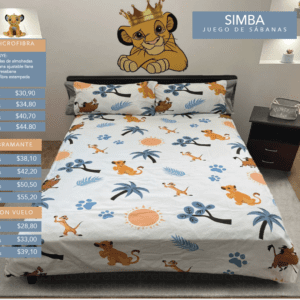 Sábanas Héroes Simba