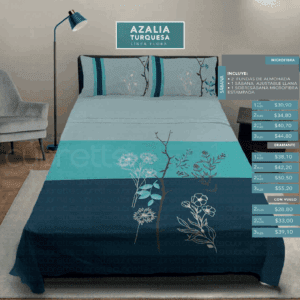 Sábanas Azalia Turquesa