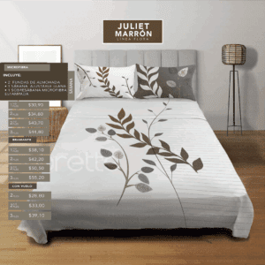 Sábanas Juliet Marrón