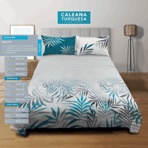 Sábanas Caleana Turquesa