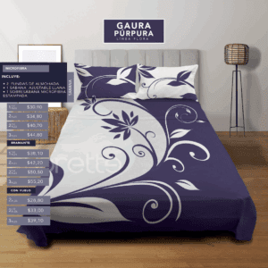 Sábanas Gaura Púrpura