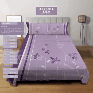Sábanas Alyshia Lila