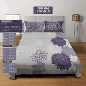 Sábanas Nelum Violeta