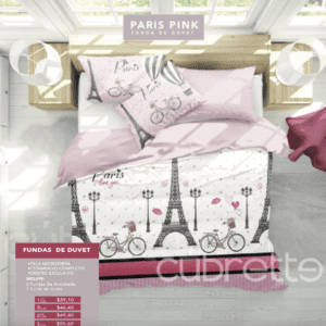 Funda de Duvet Paris Pink