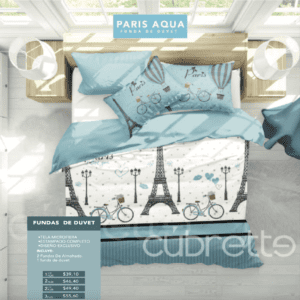 Funda de Duvet Paris Aqua