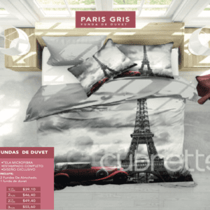 Funda de Duvet Paris Gris