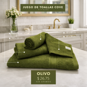 Jgo de Toallas Olivo