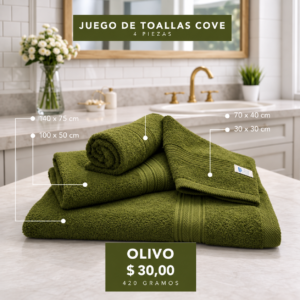 Jgo de Toallas Olivo