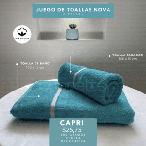 Juego de toalla x2 Capri