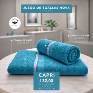 Juego de toalla x2 Capri