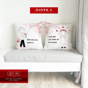 Set de 2 Cojines Queen 4