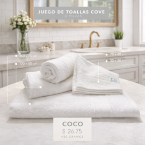 Jgo de Toallas Coco