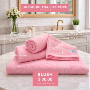 Jgo de Toallas Blush