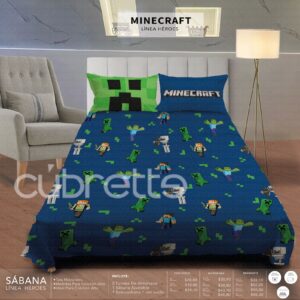 Sábanas Héroes Minecraft