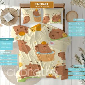 Sábanas Primavera Capibara