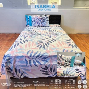 Sábanas Platino Isabela