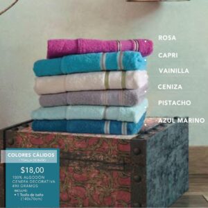 Toallas Nova Colores Cálidos