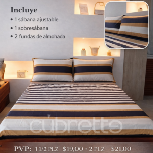 Sábanas Platino Venecia