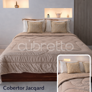 Cobertor Jacqard Beige