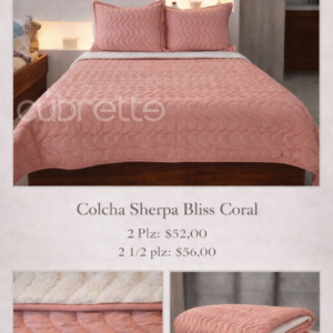 Colcha Sherpa Coral