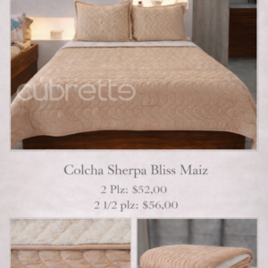 Colcha Sherpa Maíz