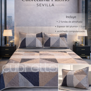 Cubrecama Platino Sevilla