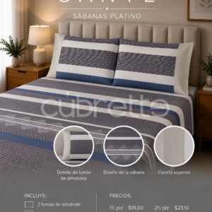 Sábanas Platino Gante