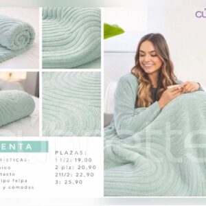 Cobija Jacqard Menta
