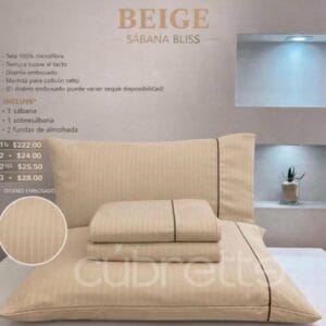 Sábanas Bliss Beige