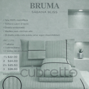 Sábanas Bliss Bruma