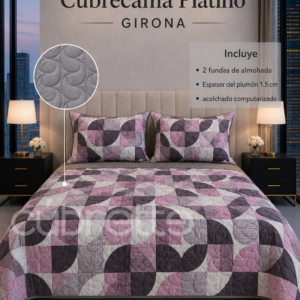 Cubrecama Platino Girona