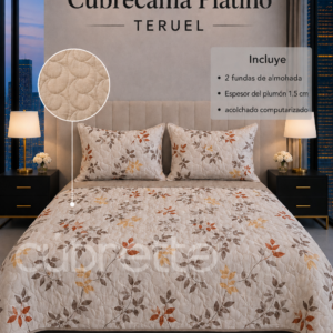 Cubrecama Platino Teruel