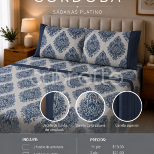 Sábanas Platino Córdoba