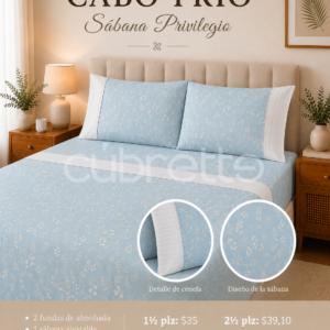 Sábanas Privilegio Cabo Frío