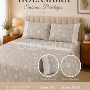 Sábanas Privilegio Holambra