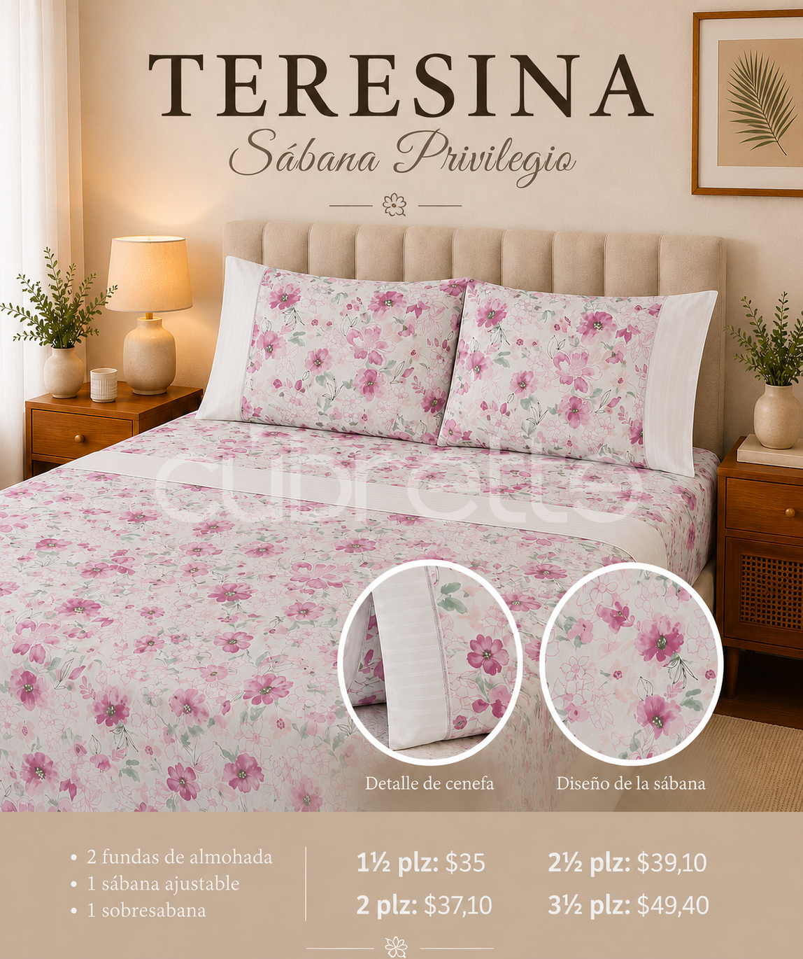 Sábanas Privilegio Teresina