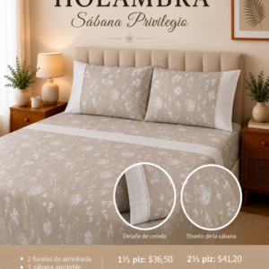Sábanas Privilegio Holambra